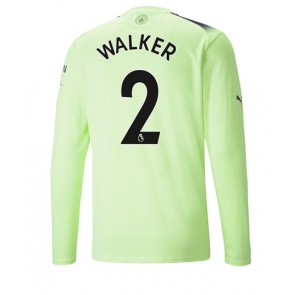 Manchester City Kyle Walker #2 Tredje Tröja 2022-23 Långa ärmar